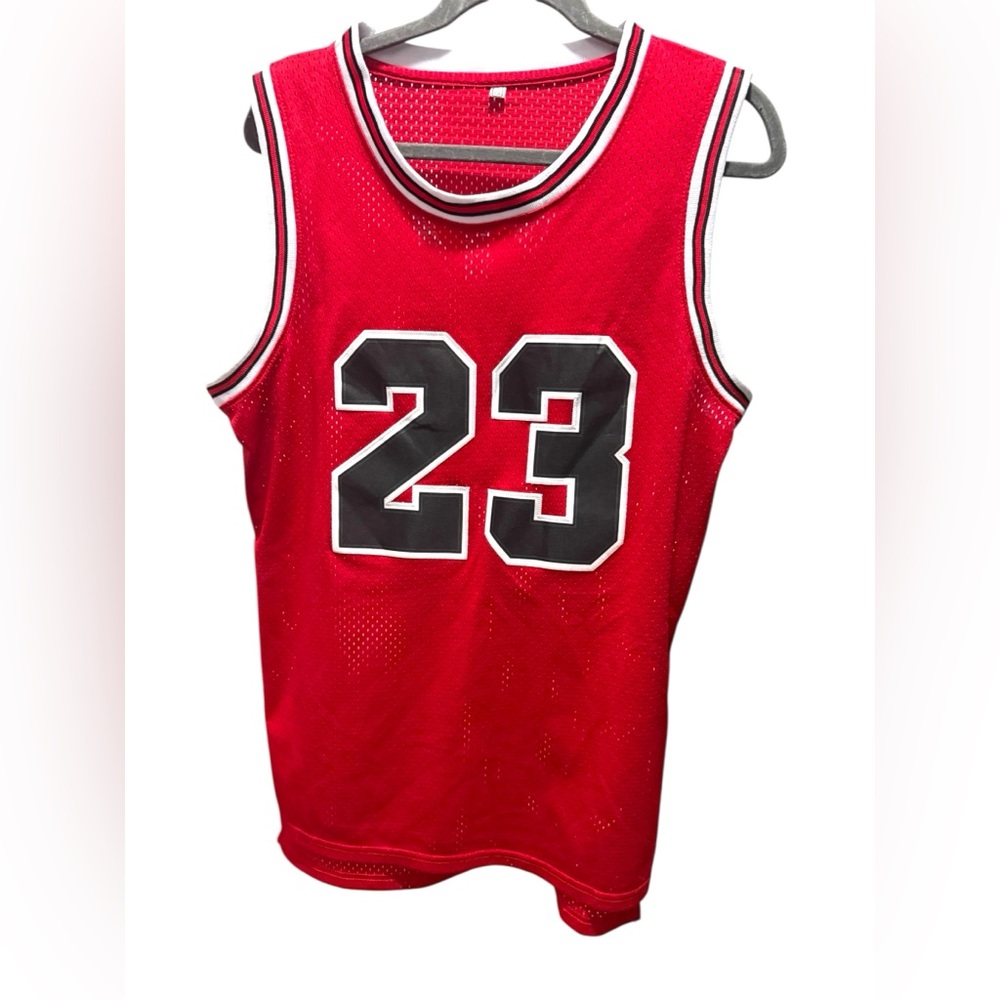 retro 90s Mitchell & Ness Red Jersey with Black and White Accents size small